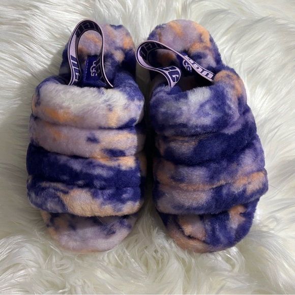UGG Fluff Yeah Slide Marble Violet - Picture 3 of 10